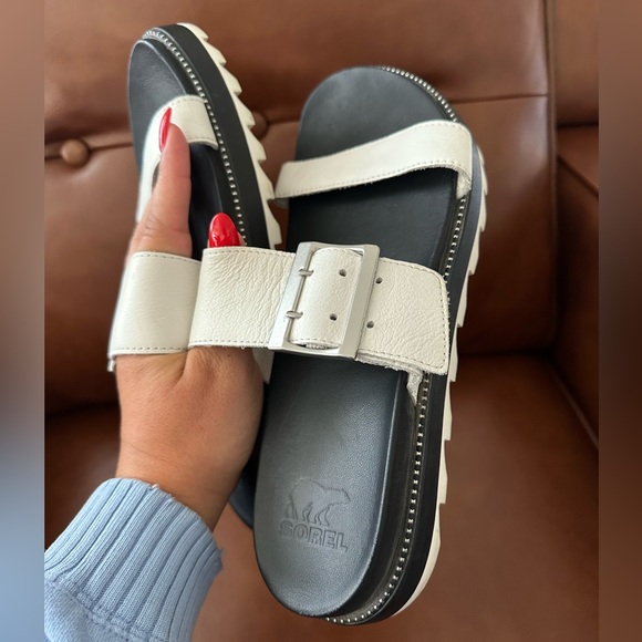 SOREL: 10.5 Women’s Roaming Slide Sandals - Sea Salt - Picture 6 of 12